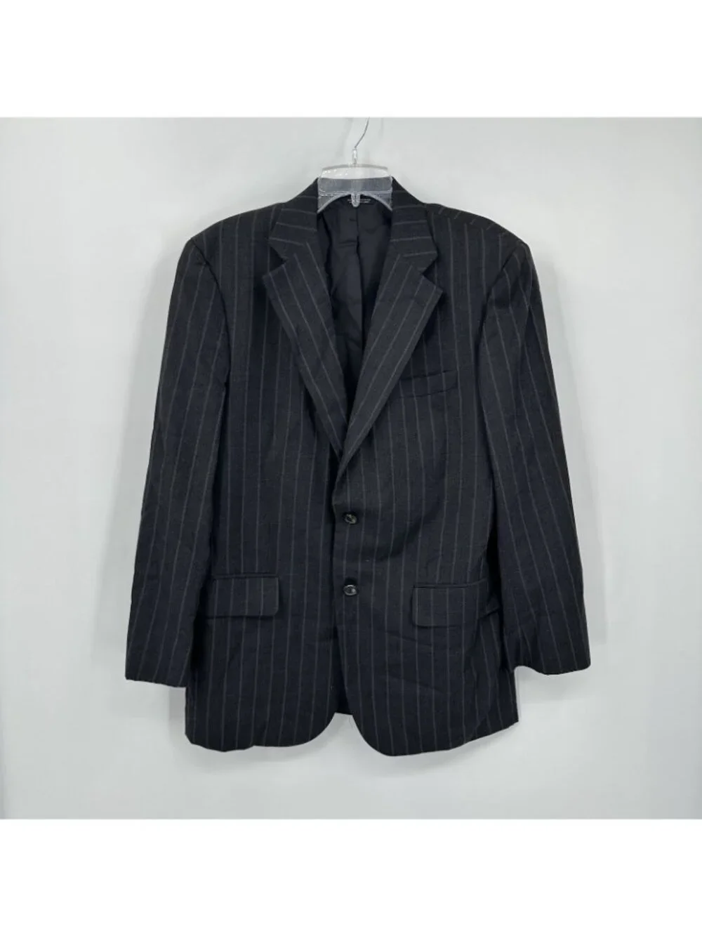 BROOSK BROTHERS GOLDEN FLEECE SUIT 40R 33W 28L charcoal pinstripe executive